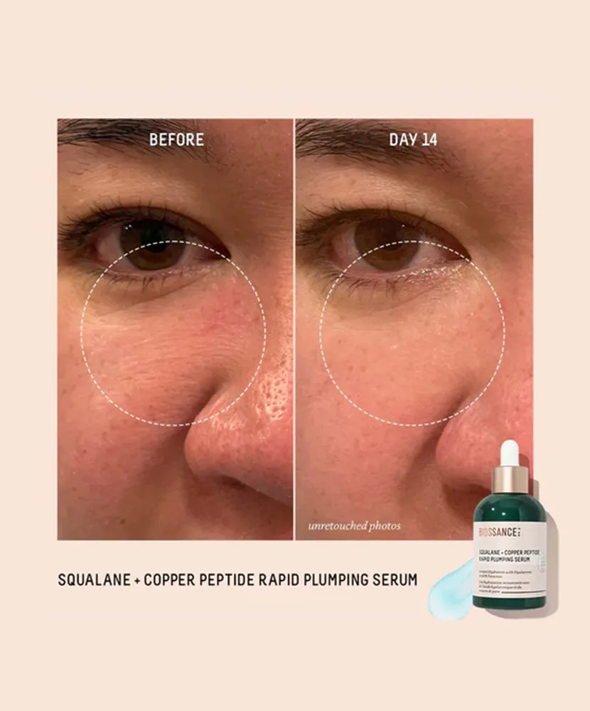 Biossance Squalane   Copper Peptide Rapid Plumping Serum