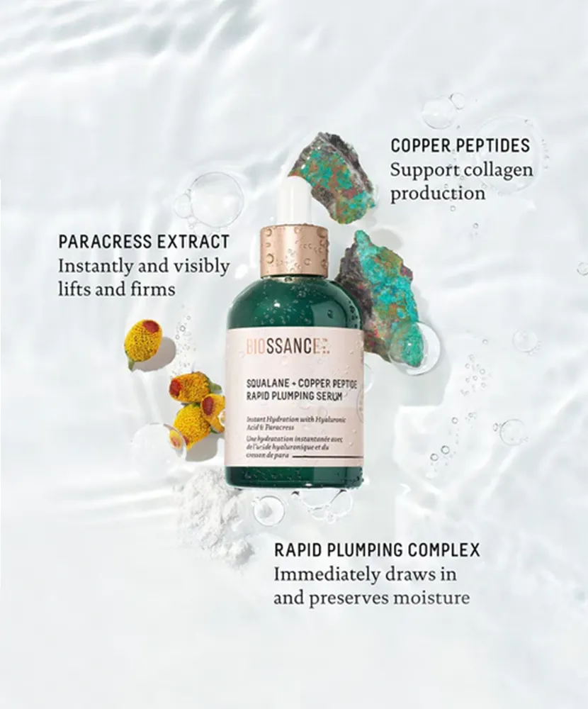 Biossance Squalane   Copper Peptide Rapid Plumping Serum
