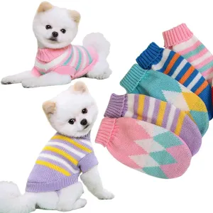 Classic Knit Sweater for Small to Medium Dogs