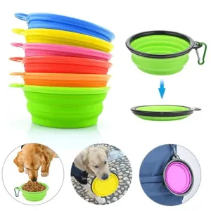 Collapsible Silicone Dog Bowl: Travel-Friendly