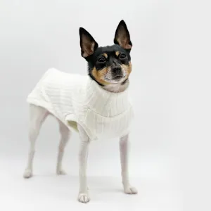 DCNY Mock Neck Sleeveless Sweater Tank - Ivory