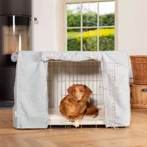 Dog Crate with Crate Cover in Inchmurrin Iceberg by Lords & Labradors
