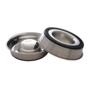 Dogit Stainless Steel Non-Skid Slow Feed Dog Bowl - 1.7 L (57.5 fl.oz.)
