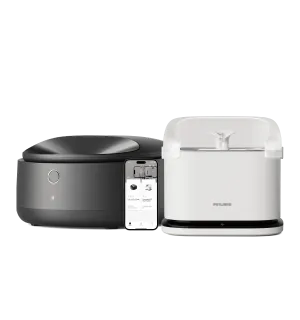 Polar Wet Food Feeder & RFID Smart Fountain Bundle