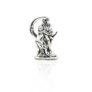 Premium Fine Silver Romantic Couple Statue Gift Showpiece