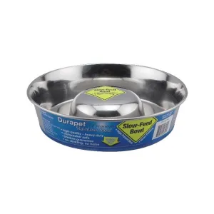 Slow Feeder Stainless Steel Pet Bowl