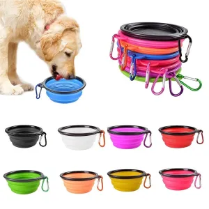 TravelFriendly Pet Food Bowl Collapsible  Resilient Dish for Pets